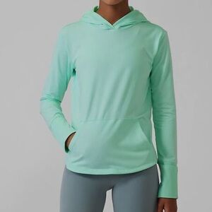 Athleta Girl Uptempo Hooded Top Size XXL/16 Color Wintergreen Mint